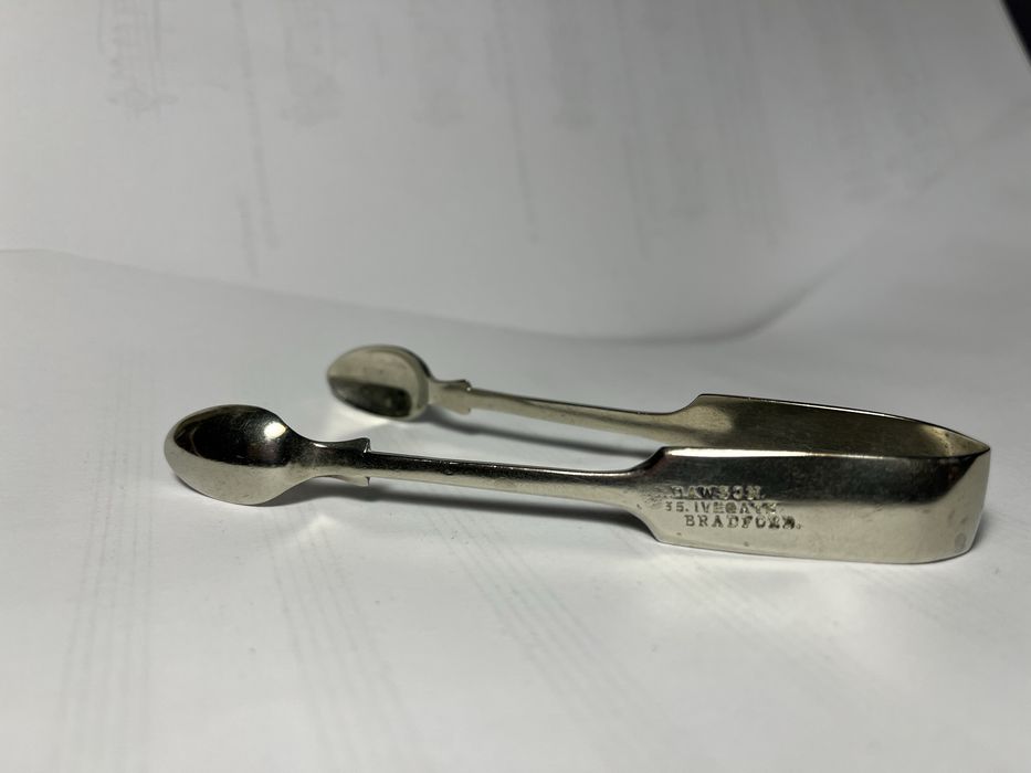 Вінтажні посріблені щипці для цукру C. Dawson Bradford (Англія