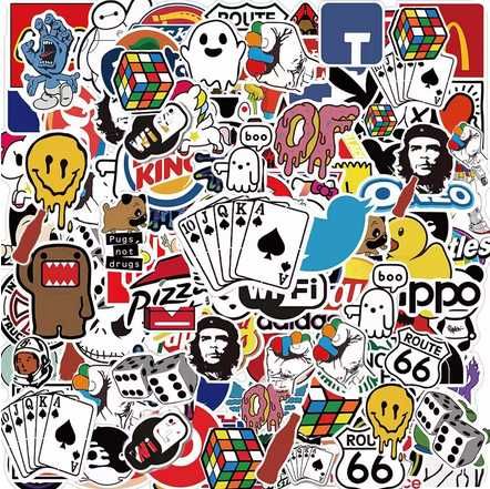 Pack 50 Autocolantes JDM Sticker Bomb Japan Anime