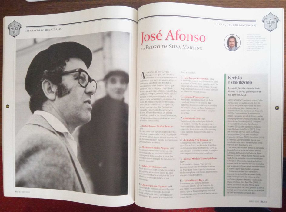 José Afonso	- - -		Blitz	- - - - -	Revista