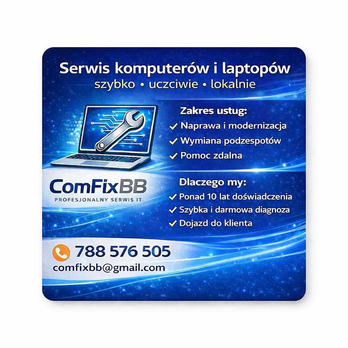 Serwis komputerowy - ComFix BB - Bielsko-Biała Hałcnów Kozy Janowice