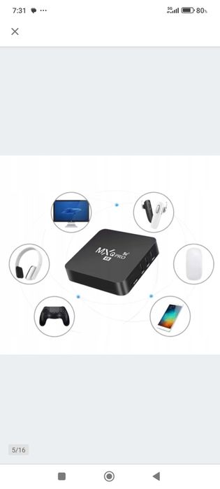 Dekoder Android 7.1smart tv box8gb