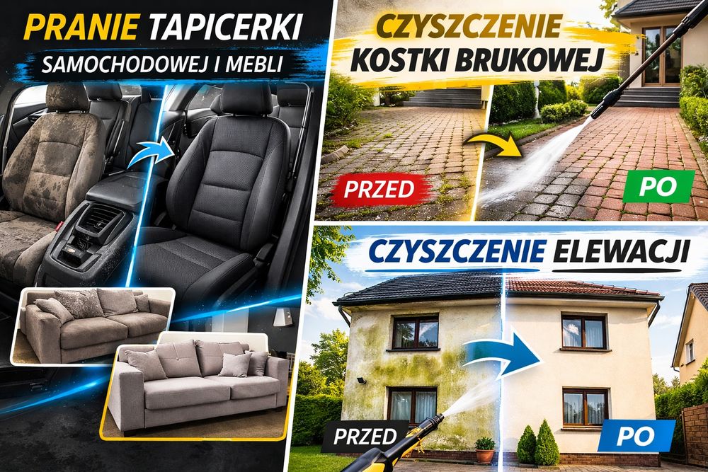 Pranie tapicerki samochodowej i kanap – szybkie terminy