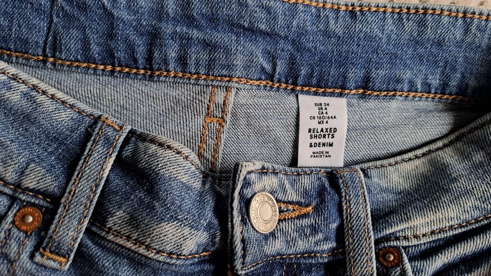 Spodenki szorty jeansowe damskie H&M r. XS