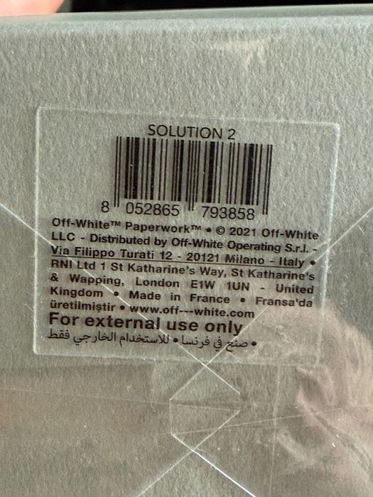 Perfumy OFF-WHITE Solution2
