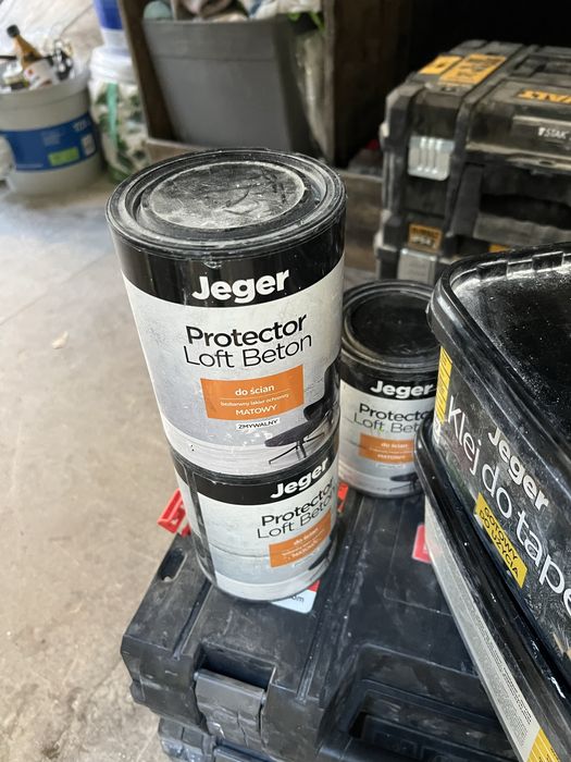 Flugger/ Jeger klej do tampet, lakier ochronny protector