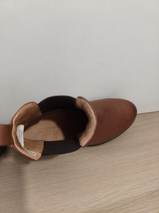 Buty Lloyd botki skórzane damskie brązowe modne 38 24,5cm