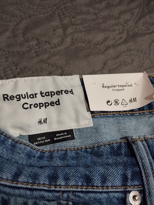 Nowe spodnie H&M Regular Tapered Cropped