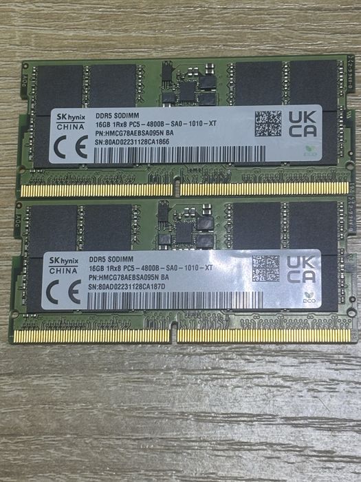 SK hynix DDR5 SO-DIMM 32GB (2×16GB) 4800MHz