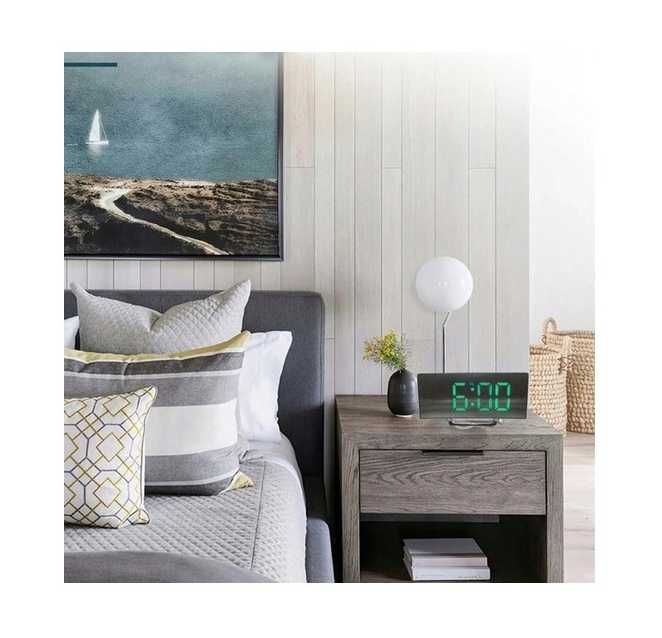 Zegar elektroniczny led budzik lustro stojący ttst1041