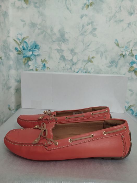 Кожаные мокасины Clarks р 40