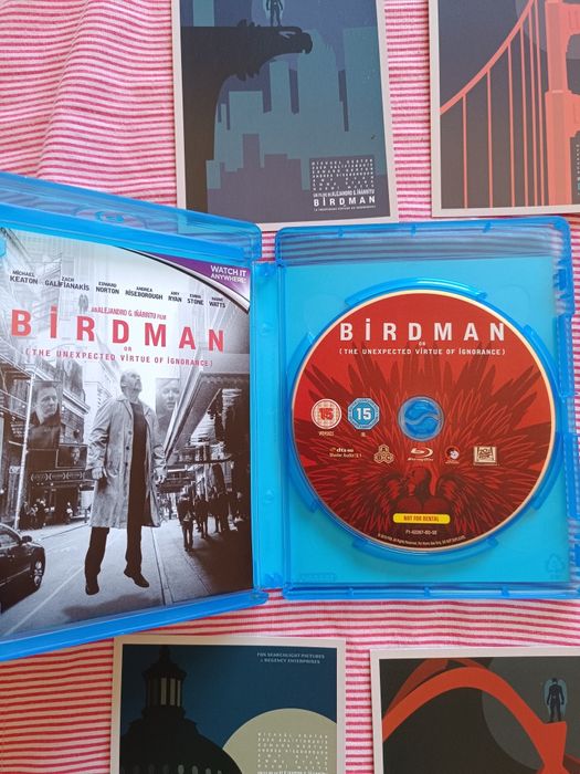 Blu Ray + artcards do filme "Birdman" (portes grátis)