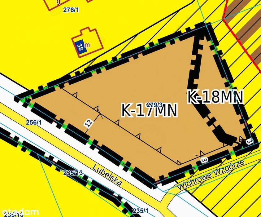 Działka pod inwestycję developerską, 3112 m² z mediami