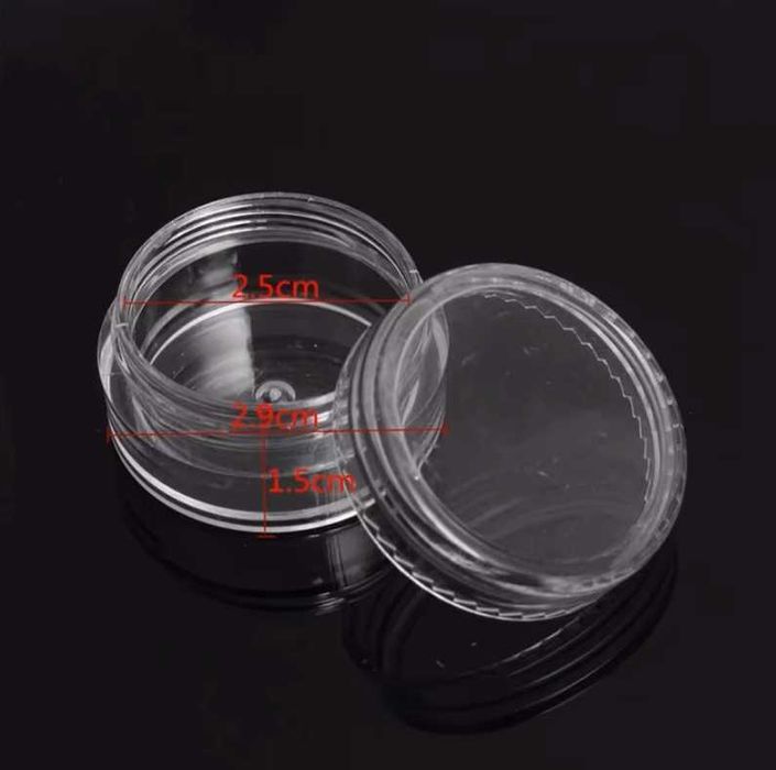 Многоразовые баночки для косметики и ногтевого сервиса 10 шт. по 2 мл.