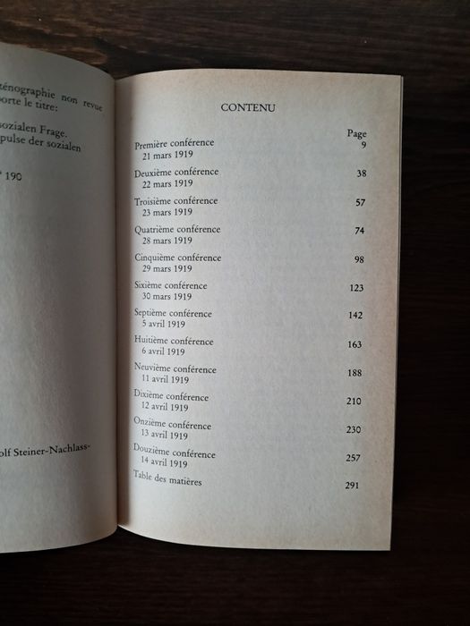 Rudolf Steiner - Impulsions du Passé et d'Avenir dans la Vie Sociale