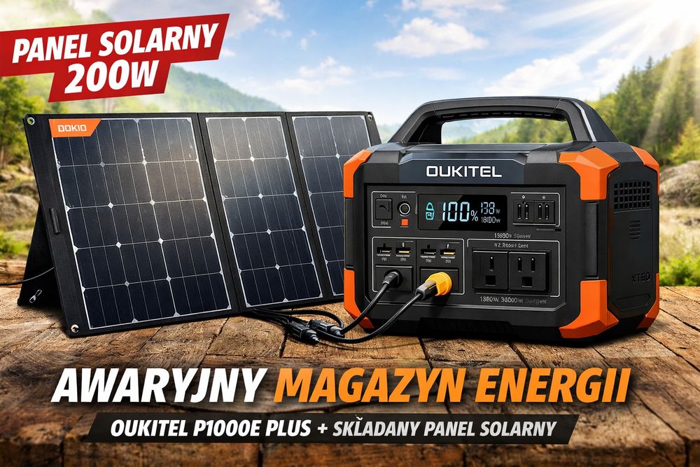 WYPRZEDAŻ! awaryjny magazyn energii ładowany słońcem
