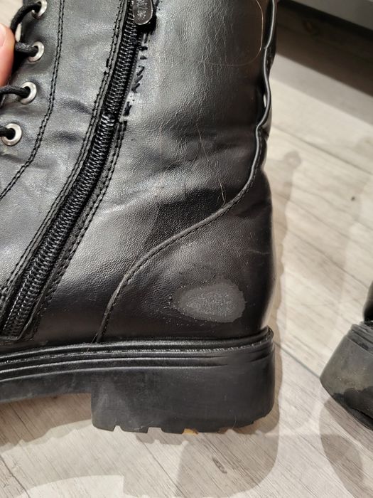 Czarne wysokie buty