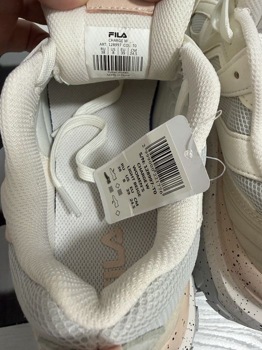 Кросівки Fila charge w, кроссовки бежевые