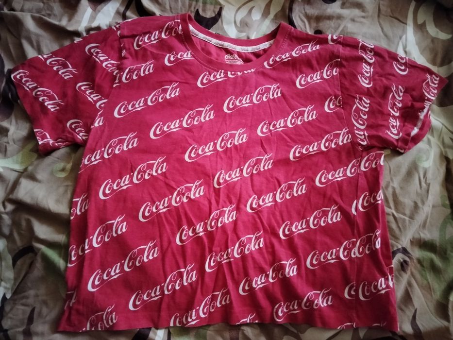 Червоний топ з принтом