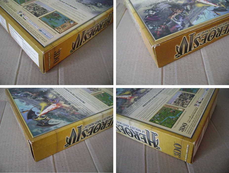 HEROES IV PL + HEROES I/II PL + dodatki - 2002r. - Premierowy Big BOX