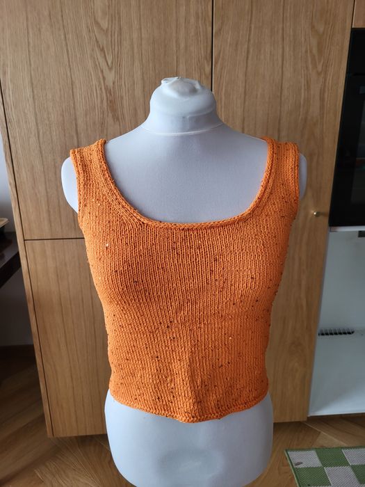 Bluzka na ramiączkach z cekinami ( handmade )