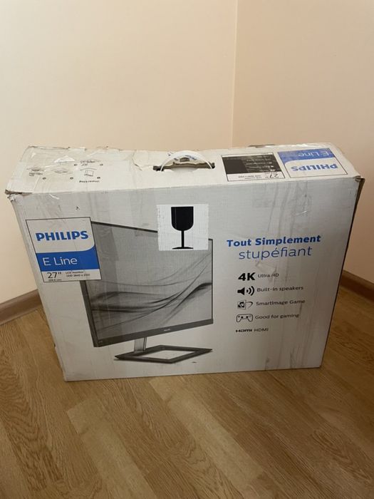 Монітор 4K 27" Philips E Line Ultra HD 278E1A/01