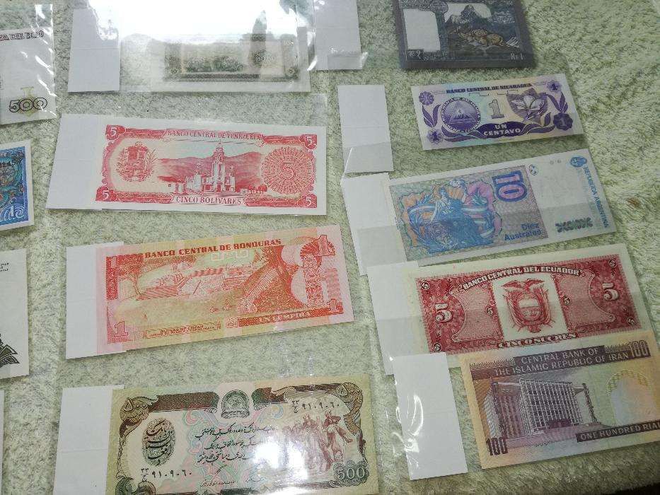 Colecção de notas de todo o mundo