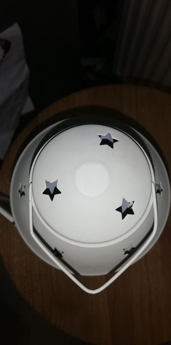 Lampion latarnia biała ikea