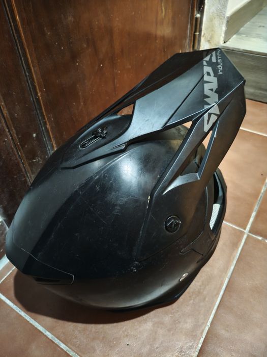 Capacete de motocross SWAP'S S818 Preto + óculos 100% mais 7€