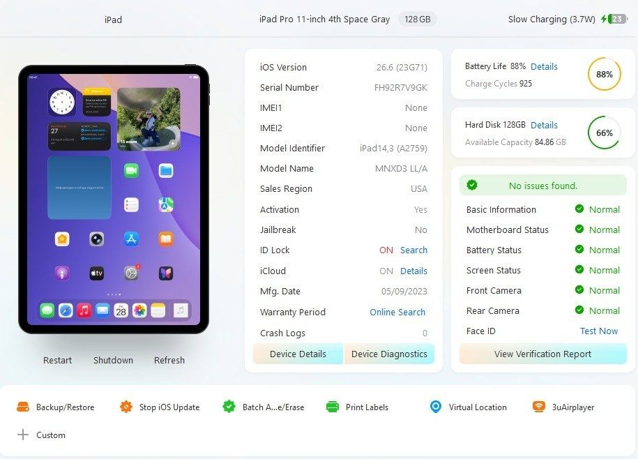 Ipad pro 11  M2 2022 128 gb