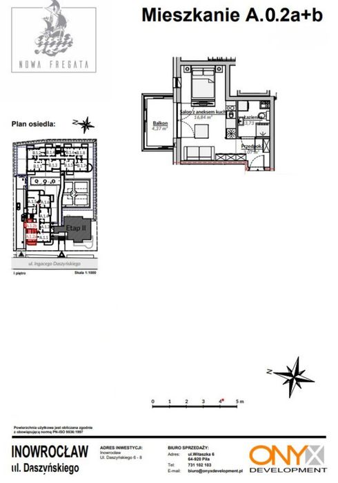 Nowa Fregata przy Solankach - Apartament 24,42 m²