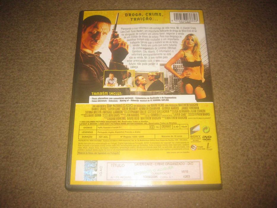 DVD "Layer Cake - Crime Organizado" com Daniel Craig