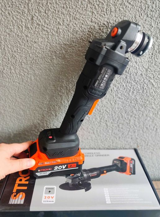 Акумуляторна кутова шліфувальна машина Stromo AGA-216 болгарка дешево