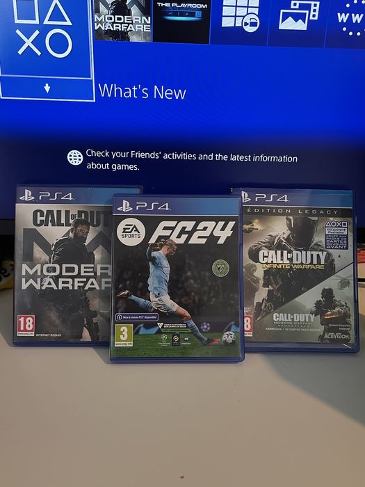 Pack 3 Jogos Ps4: EA FC 24, Cod Modern Warfare, Cod Infinite Warfare