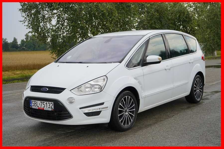 Ford S-Max 1.6 benzyna 160 KM 2011 r 7 foteli klimatronik tempomat hak grzana szyba podgrzewane fotele