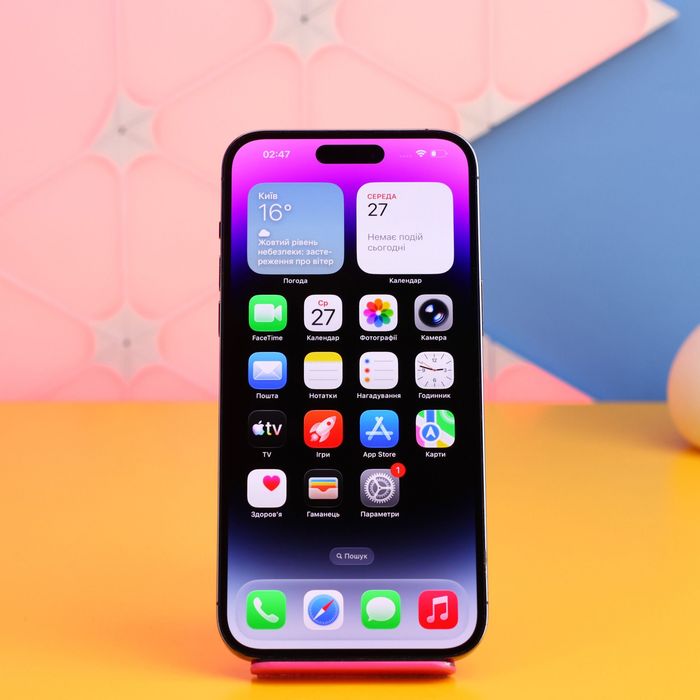 Смартфон Apple iPhone 14 Pro Max 128GB Deep (166575) Б/У З ГАРАНТІЄЮ