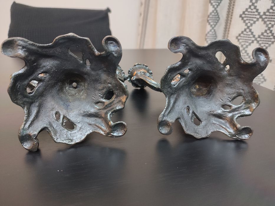 Conjunto 2 castiçais antigos