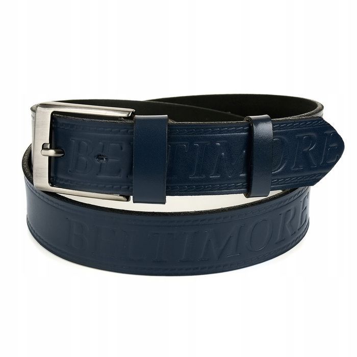 BELTIMORE 95 110 cm pasek do spodni jeans skórzany pas skóra casual