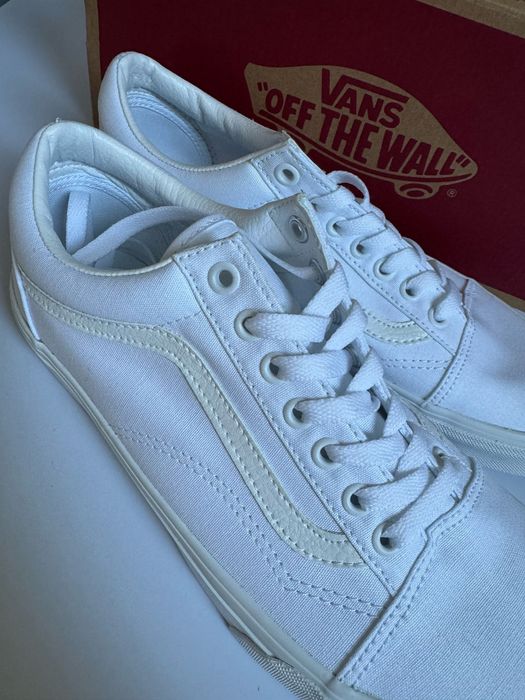 Nowe sneakersy trampki VANS OLD SKOOL białe 42,5