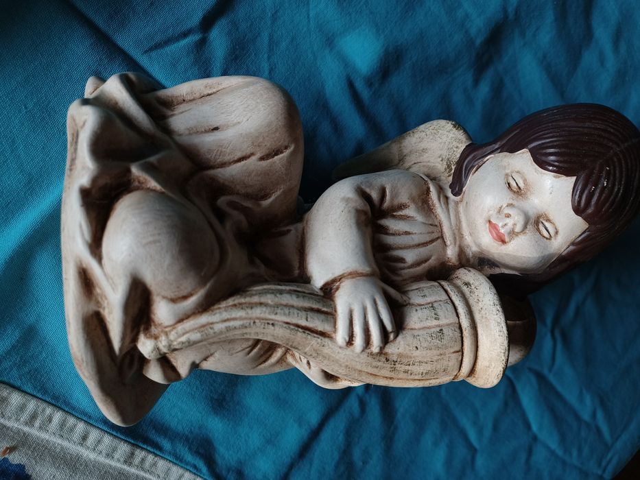 Anjo porta vela decorativo