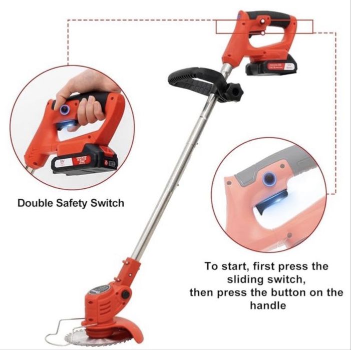 Corta relva a bateria