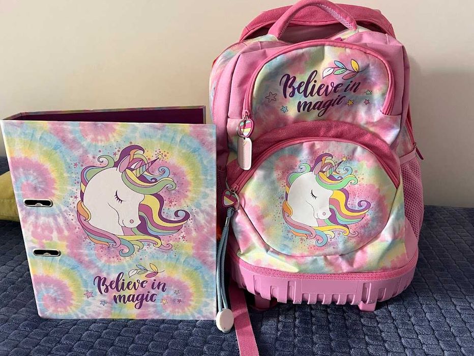 Trolley+Dossier+Estojo Unicórnio