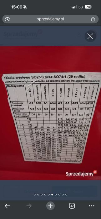 Siewnik do zboża Famarol Słupsk 3 m