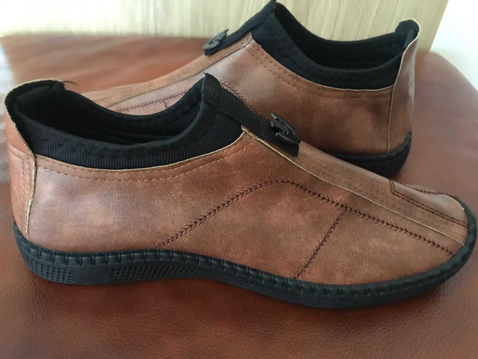 Nowe Buty botki damskie ekoskóra rozm. 42 jasny brąz