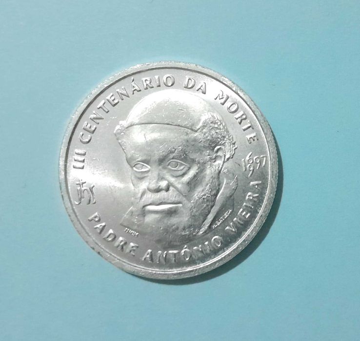 Moeda prata 500 escudos - 3º Centenário da morte do Pe. António Vieira