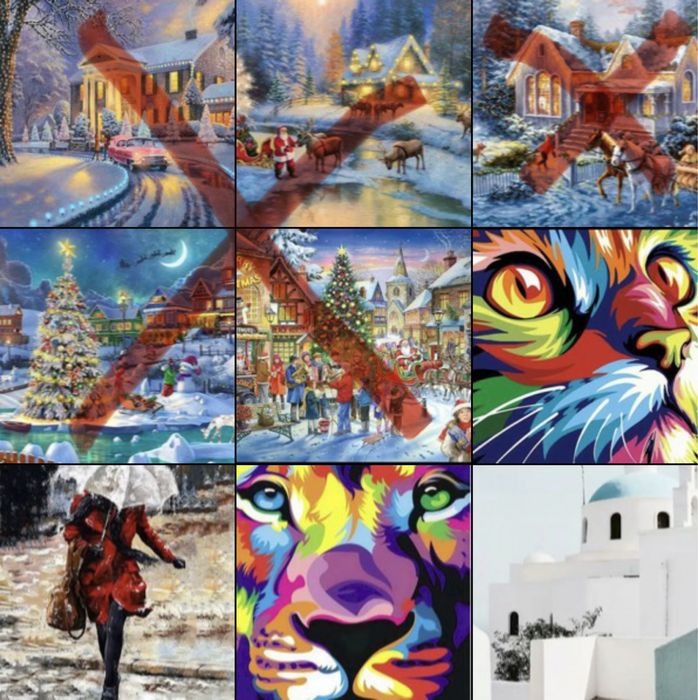 Картина по номерам маленькі 5+1