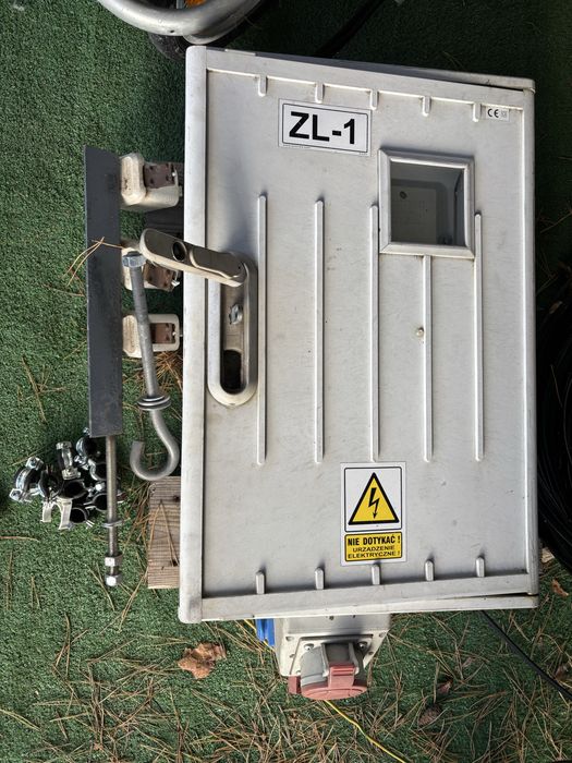 Skrzynka budowlana prądowa kabel 75m stęple