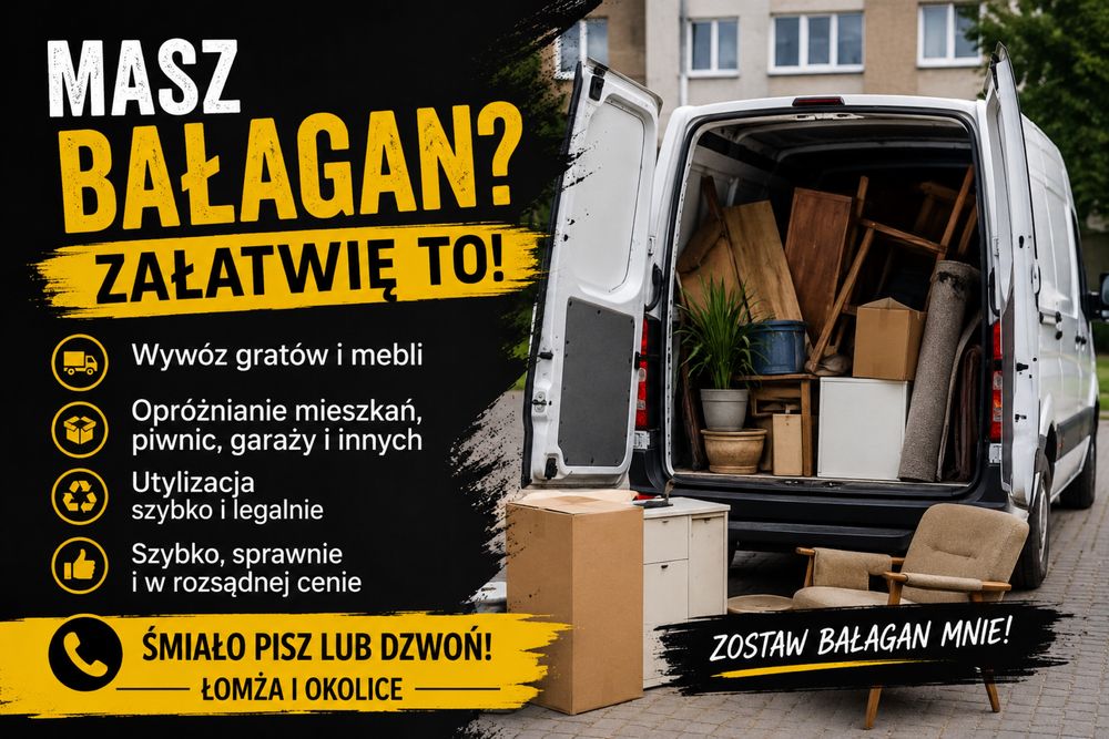 Łomża – Wywóz Gratów, Mebli i Przeprowadzki