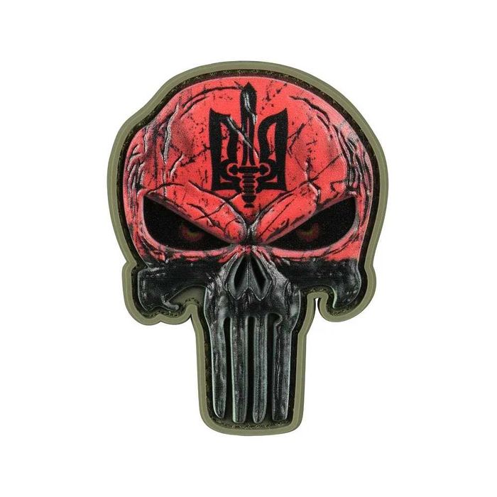 М-Тас нашивка Punisher Червоний
