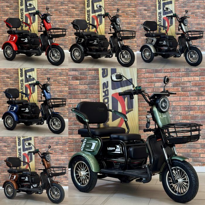 ‼️Трицикли 1200 Вт | 10 колеса | 72 v /23ah НОВИНКИ СЕЗОНУ Електро‼️