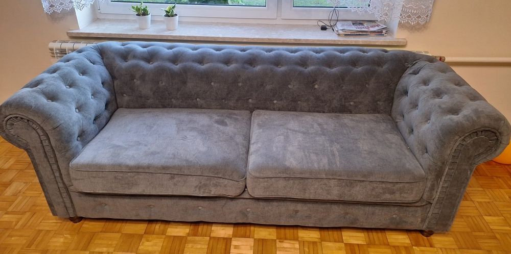 Nowa Kanapa Sofa wzór Chesterfield